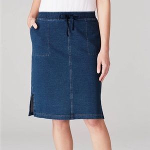 J. Jill Pure Jill Indigo Denim Pencil Skirt Size Small
